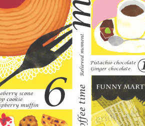 カフェとスイーツのイラスト